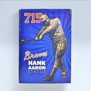 Read Hank Aaron Suntrust Inaugural Atlanta Braves HR 715 Statue Delta Figure